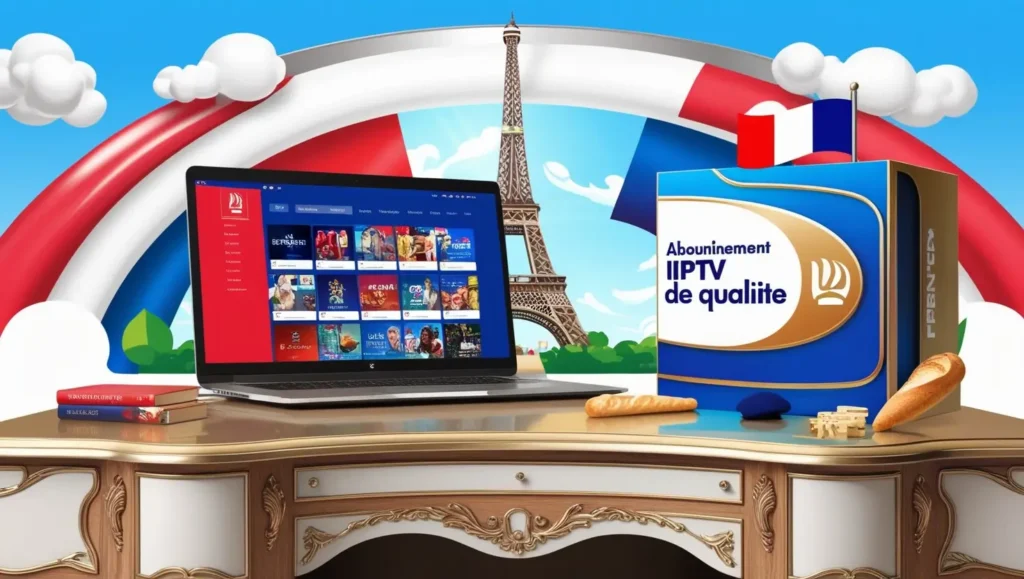 Interface utilisateur de l'abonnement IPTV France avec options de paiement